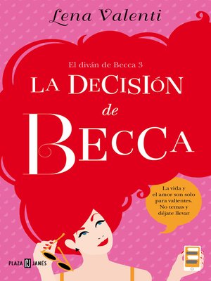 cover image of La decisión de Becca (El diván de Becca 3)